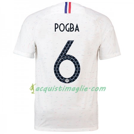 Divisa di Calcio Francia Pogba 6 Trasferta Mondiali 2018